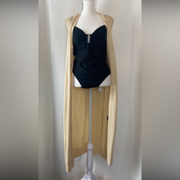 Cole Of California Women's black one piece bathing suit size 12 Beach Resortwear - Picture 3 of 14